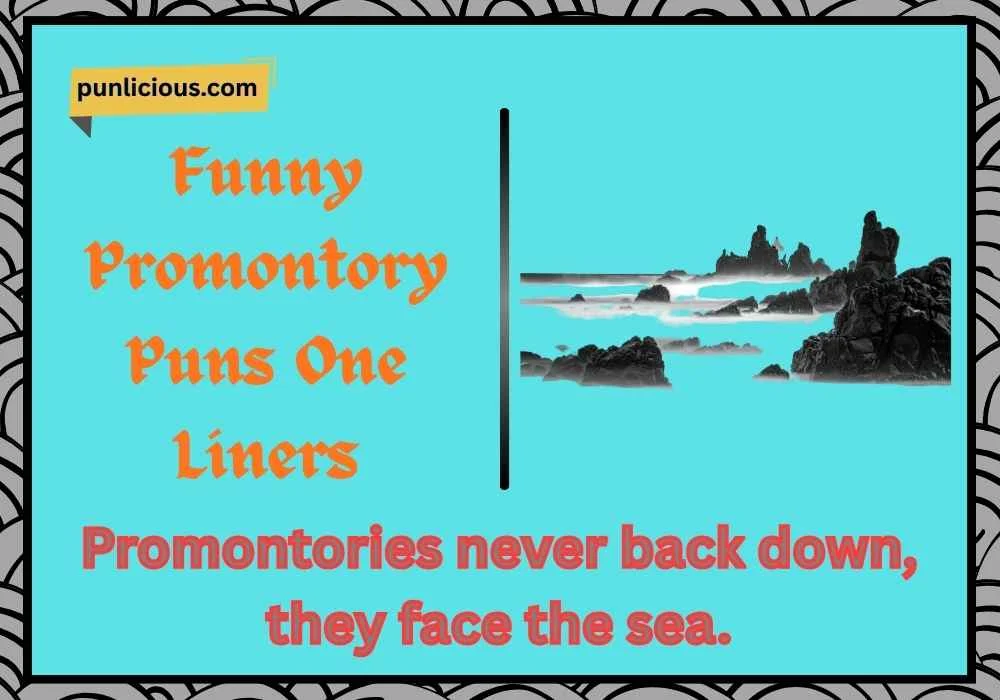 Funny Promontory Puns One Liners